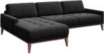 MESONICA Antracit szövet sarokkanapé MESONICA Musso Tufted, bal, 248 cm (MESONICA-MUSSO-25B-4L)