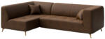 MESONICA Barna műbőr sarokkanapé MESONICA Toro, bal 260 cm (MESONICA-TORO-19A-4L)
