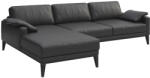 MESONICA Sötétszürke bőr sarokkanapé MESONICA Musso, bal, 248 cm (MESONICA-MUSSO-114A-4L)