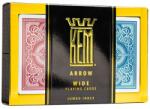 The United States Playing Card Company KEM Arrow Wide Jumbo (Red and Blue) kártya, dupla csomag