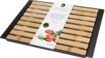 Excellent Houseware Tocator pentru paine cu tavita Excellent Houseware, bambus plastic, 33x26x2 cm, maro negru (KO-101002450) Tocator
