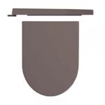 Hatria Capac WC, Hatria, Fusion/Futura, cu soft close si quick release, antracit (00Y9AQ08) - klassconfort