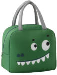 Flippy Geanta Frigorifica, Flippy, cu Desene Animat, Portabila pentru Copii, de Pranz, din Panza Oxford, 22x14x19 cm, Model Crocodil, Verde (teo-131603)