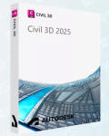 Autodesk CIVIL 3D 2025 for PC Full version 1 device/ 1 year Autodesk Civil 3D 2025 (9781962037266)