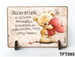 Neves Ajándék Szeretlek szívem - Kis Fa Tábla - Valentin Nap (TFT095)