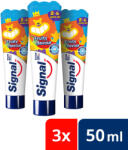Signal Kids gyermekfogkrém, gyümölcsös ízű (3x75 ml) + AJÁNDÉK kulacs