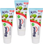Signal Kids gyermekfogkrém, eper ízű 0-6 év (3x75 ml)