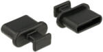 Delock - Porvédo USB-C típusú kimenethez fogantyúval 10 db fekete - 64013 (64013)