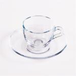 Pasabahce V-Block Cup 85ml kávés pohár szett alátéttel 6 darabos (1120302) - bestbyte