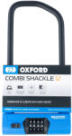 OXFORD Antifurt Bicicleta Oxford Combi Shackle 12 320mm x 153mm Otel Albastru LK333 (LK333)