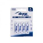 Akyga LR6, 1.5V, 3050mAh, AA alkáli elem 4db (AKY2068) (AKY2068)