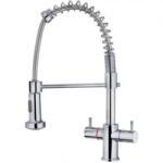 Strohm Teka Baterie bucatarie Teka GO 939 dubla comandacu dus extractibil, crom (GO 939)
