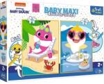Trefl Puzzle Trefl Primo Baby Maxi, Baby Shark, 2x10 piese Puzzle