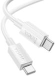 hoco. Cablu Date si Incarcare USB-C - USB-C HOCO X107, 60W, 1m, Alb