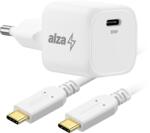 AlzaPower G320C Fast Charge 35 W fehér + Core USB-C 2.0, 60 W, 1 m, fehér (APW-CCG320C-CBTC1010W)
