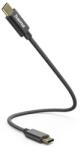 Hama Кабел за зареждане, usb-c -usb-c, 0.2м, черен (hama-201604) - xtreme