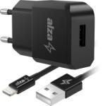 AlzaPower Smart Charger 2.1 A fekete + Core Lightning MFi (C189) 1 m, fekete (APW-CC110-CBMFI18911B)