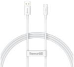 Baseus SUPERIOR adatkábel (USB - Type-C, 65W, PD gyorstöltő, 100cm, törésgátló) FEHÉR