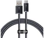 Baseus DYNAMIC adatkábel (USB - Type-C, 6A, 100W, gyorstöltő, 100cm, cipőfűző) SÖTÉTSZÜRKE