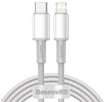 Baseus adatkábel (Type-C - lightning, 20W, PD gyorstöltő, 200cm, törésgátló) FEHÉR