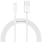 Baseus SUPERIOR adatkábel (USB - lightning, 2.4A, PD gyorstöltő, 150cm, törésgátló) FEHÉR