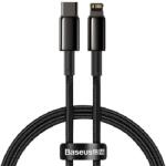 Baseus adatkábel (Type-C - lightning, 20W, PD gyorstöltő, 100cm, törésgátló) FEKETE