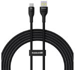 Baseus FLASH 2 adatkábel (USB - Type-C, 100W, 5A, PD gyorstöltő, 200cm, törésgátló, cipőfűző) FEKETE