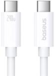 Baseus SUPERIOR 2 adatkábel (Type-C - Type-C, 240W, PD gyorstöltő, 180cm, törésgátló) FEHÉR