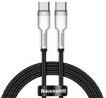 Baseus CAFULE adatkábel (Type-C - Type-C, 100W, PD gyorstöltő, 100cm) FEKETE