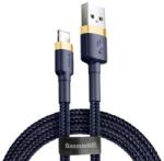 Baseus CAFULE adatkábel (USB - lightning, 1.5A, gyorstöltő 3.0, 200cm, cipőfűző) SÖTÉTKÉK
