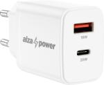 AlzaPower A101 Fast Charge 20 W töltőfej, fehér (APW-CCA101W)
