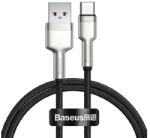Baseus CAFULE adatkábel (USB - Type-C, 66W, gyorstöltő, 100cm, törésgátló) FEKETE