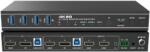 EVOCONNECT Switch KVM EvoConnect HDCVT-HDC-KSWB22HD, 4 x HDMI, Black (2PORT_DUAL_HDMI_DP_MONITOR_KVMSWITCH4K60)