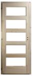 Design Ajtó Zebra 5 beltéri ajtó 12 cm pallótokkal üvegezhető - 90x210 bal (1148)