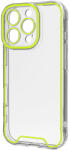 Celly GLOW szilikon tok, fluoreszkáló szélekkel, iPhone 16 Pro, lime