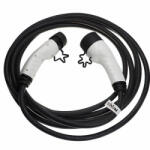 utángyártott Töltőkábel elektromos autóhoz, Plug-In Hybrid - Type 2 -> Type 2, 3 fázisú, 16 A, 11 kW, 7 m - Utángyártott