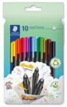 STAEDTLER Tűfilc készlet, 0, 3 mm, STAEDTLER "Triplus 334", 10 különböző szín (TS334C10) - tintasziget