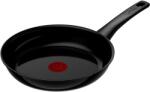 Tefal C43504 Tigaie Neagra Renew On 24 cm | Etansant ceramic | Reciclat ecologic | Semnal termic pentru toate tipurile de sobe Inductie | Seif | Negru (C43504)