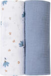 Bubaba muslin pelenka 2 db 70x70 cm - Blue - babastar