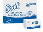 KC 6669 Scott Xtra Interfold hajtogatott kéztölő, Airflex 1réteg fehér 31, 5x20cm