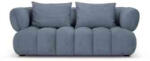 Micadoni Canapea Reese cu 2 locuri si tapiterie din tesatura structurala, albastru jeans (MIC_2S_192_F1_REESE7) Canapea