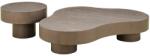 Richmond Két bronz tölgy dohányzóasztal készlet Richmond Bogor 142, 4x103/60 cm (RI-7952)