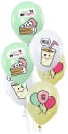  Party time süti mintás latex lufi 5db-os