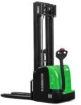  1, 6 tonnás Hangcha CDD16-AC2-I típusú, 4500 mm emelési magasságú gyalogkíséretű targonca, ipari kivitelű CATL prémium LI-ION akkumulátorral