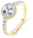 SAVICKI Inel de logodnă This is Love: aur alb, safir alb - savicki - 8 727,00 RON