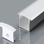 V-TAC Alumínium profil - Süllyeszthető - Tejfehér fedlappal - 2000 x 32 x 20 mm - 3372 (3372)