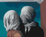 Alkotásutca Szeretők II. - René Magritte - Számfestő készlet kereten 40x50 - shop - 8 990 Ft