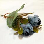  Kék színű kicsi virágcsokor, hossza kb. 18 cm