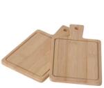 Koopman International Set 2 mini tocatoare cu maner Koopman International, bambus, 19 cm, maro, dreptunghi (KO-784610090D) Tocator
