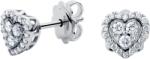 57Emozioni Cercei în formă de inimă, aur 18k, diamante naturale 0.14 ct + 0.17 ct, cod 16574LOBD